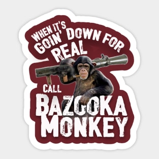 Bazooka Monkey Sticker